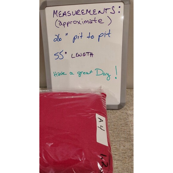 Y2K Long Cardigan Sweater Sz 18 20 Berry Red Pink Pockets JP Collections Duster - Picture 6 of 6